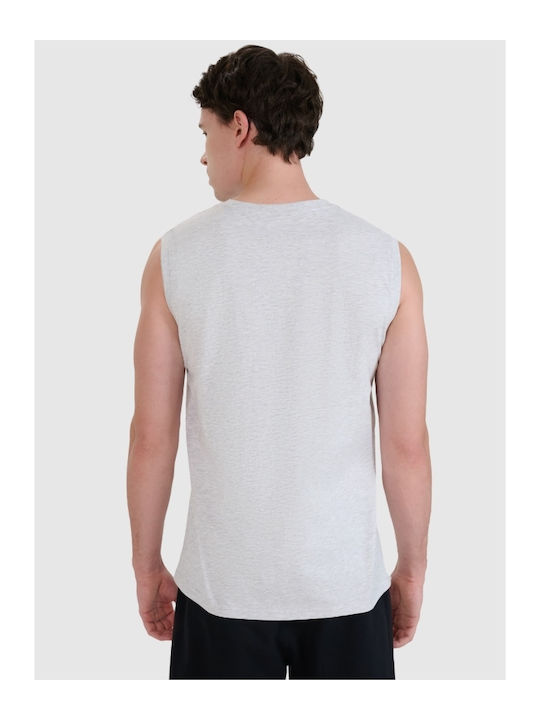 4F T-shirt Cold Light Grey Melange