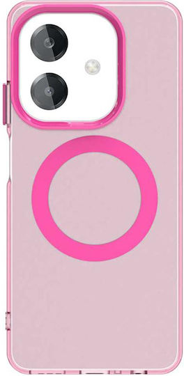 Techsuit Umschlag Rückseite Kunststoff / Silikon Rosa (Galaxy A40Oppo A60)