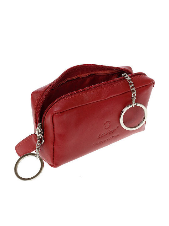 Small Leather Women's Wallet Classic with RFID Red