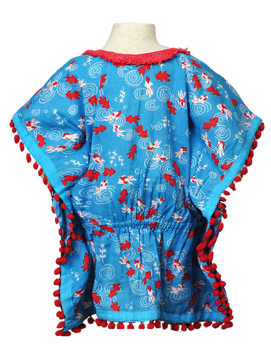 Kinderkleid Blumen Green
