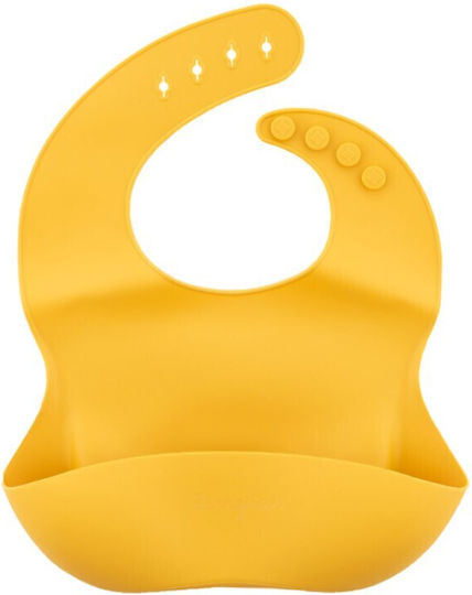 Zingies Waterproof Silicone Baby Bib with Pocket