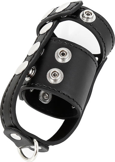 Leather Cock Ball Restraint Strap