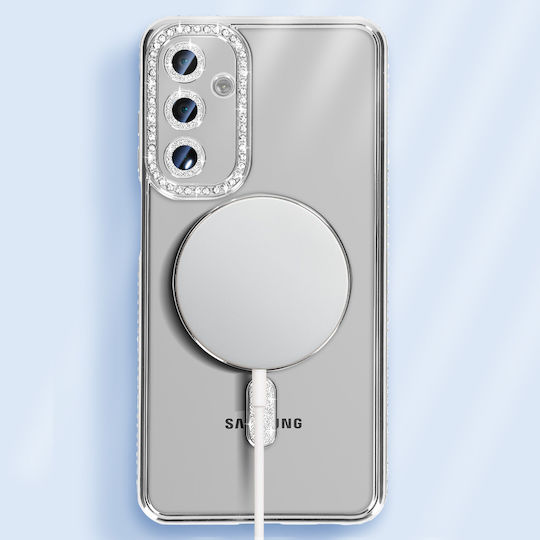 Avizar Diamond Case Samsung Galaxy A16 Magsafe Contour Strass Silver