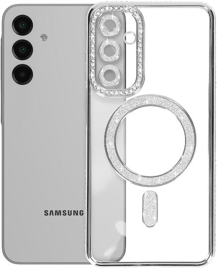Avizar Diamond Case Samsung Galaxy A16 Magsafe Contour Strass Silver