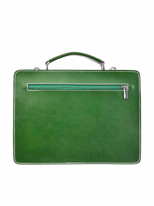 Leder Damentasche Handtasche Grün