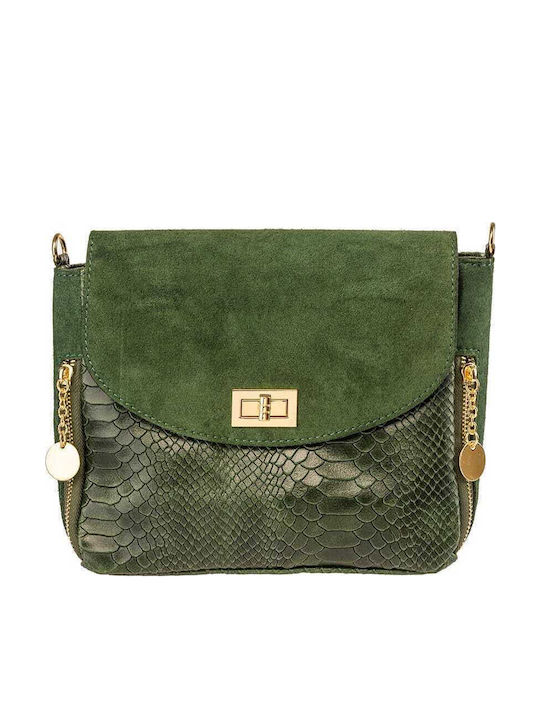 Leder Damenhandytasche Grün