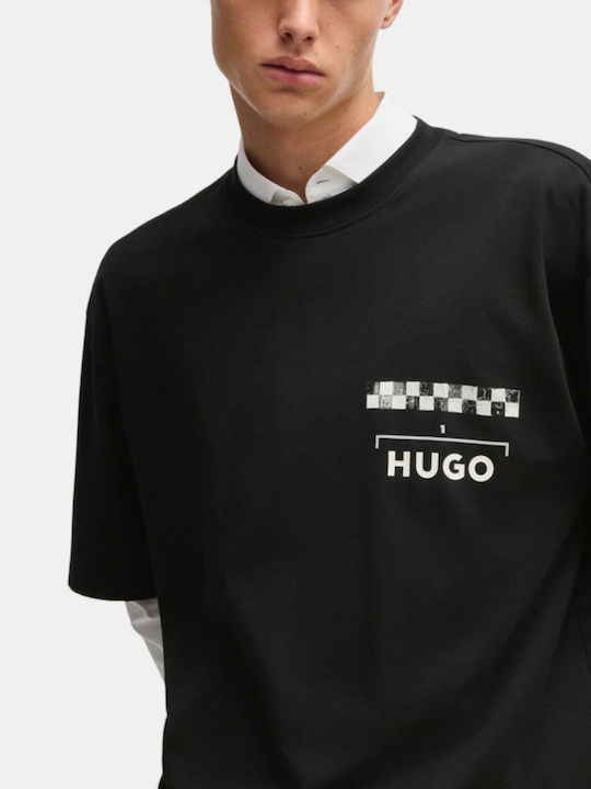Hugo Drallie T-shirt Μαύρο
