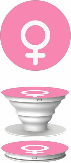 Female Phone Holders Stand White Mobile Support Base on Hand