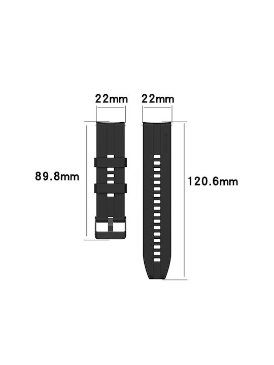 Strap Silicone Black (Huawei Watch GT 2eHonor GS Pro)