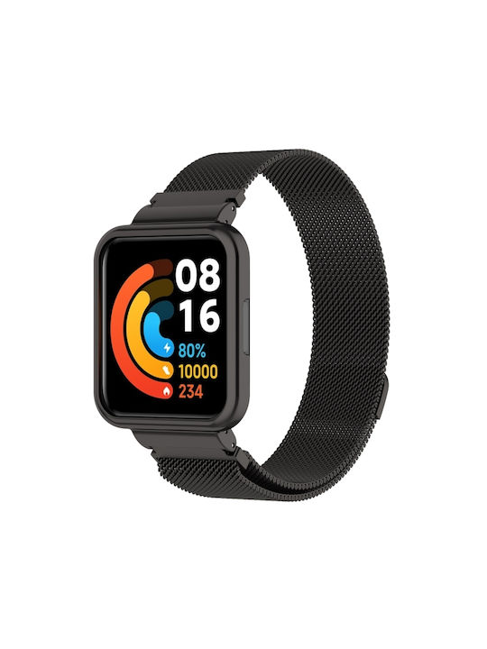 Strap Stainless Steel Black (Redmi Watch 2 LiteRealme Watch 2)