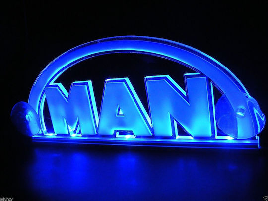 3d Decorative Cabin Sign Red Led 24v Man 250mm90mm6mm Cable 15m Plug Lighter Socket El017-red Truck-led.gr