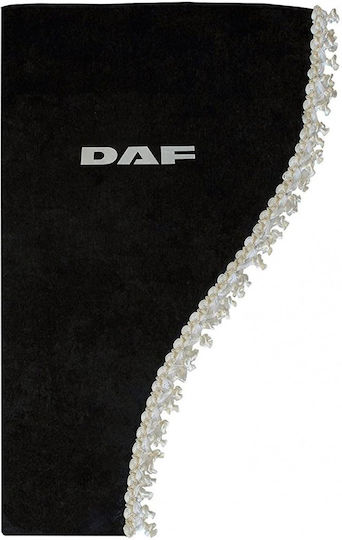 Set of 3 Black Curtains Daf