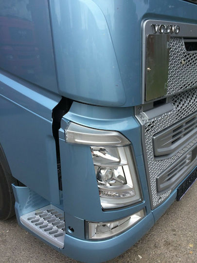 Set Decorations Protective Stainless Steel Side Indicator Lights For Volvo FH4 FM4 2013