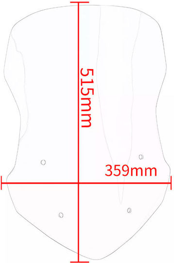 Honda Διάφανη Ζελατίνα Μοτοσυκλέτας για Honda NC750X XX-3179-CLR