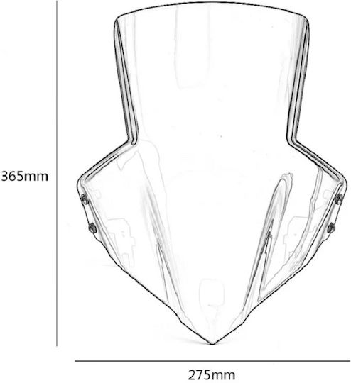 Honda Motorcycle Windshield & Windscreen Tinted Visor for Honda CB 650 TZ-CB650F-2514-LightSmoke