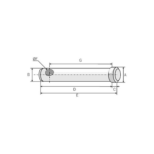 Radar Arm Pin 22x60mm