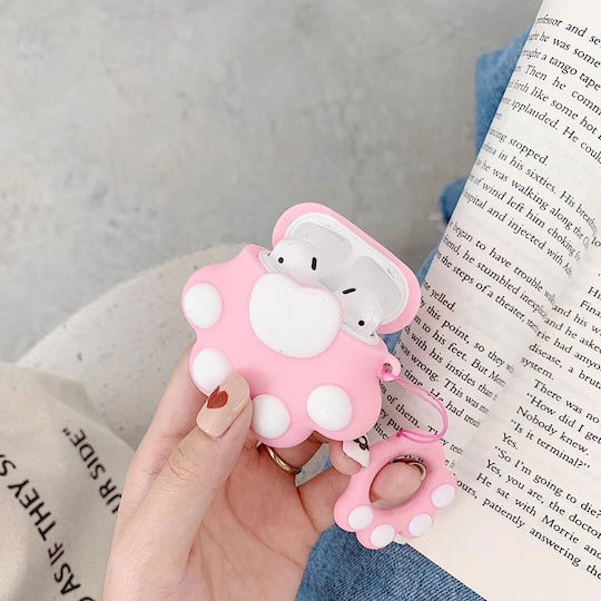 Lykl Cat Paw Θήκη Σιλικόνης σε Λευκό χρώμα για Apple AirPods 3