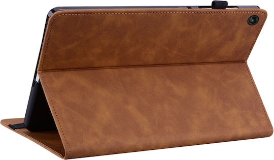 Flip Cover Δερμάτινη Καφέ (Lenovo Tab M10 (3rd Gen) 10.1'')