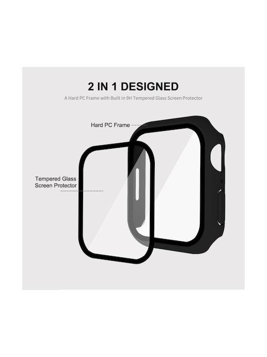 Hat-prince 2 1 Πλαίσιο Πλαστική Θήκη σε Λευκό χρώμα για Apple Watch 45mm Hat-prince 2 1 Πλαίσιο Πλαστική Θήκη σε Λευκό χρώμα για Apple Watch 45mm