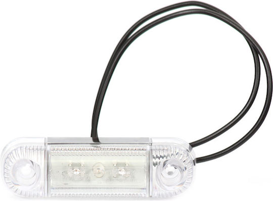 Led Side Marker Truck Volume Light Orange Was 12v-24v 3led Smd