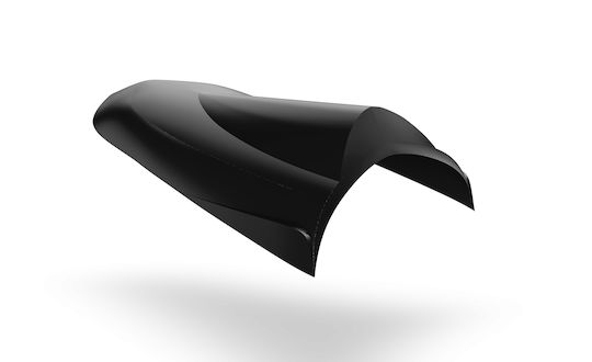 C-Racer Капак за задно седло на мотоциклет Черен