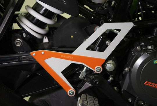 C-Racer Motorcycle Footpeg Protectors KTM 390 Adventure Black