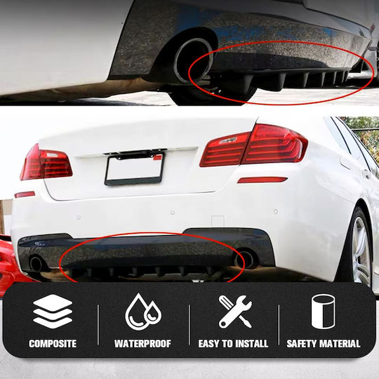 Universal Rear Lip – Διαχύτης Diffuser Προφυλακτήρα Αυτοκινήτου 850mm Oem – Μαύρο