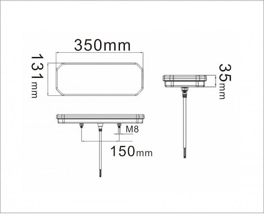 Kamar Trailer Lights Set LED 12V 1Stück