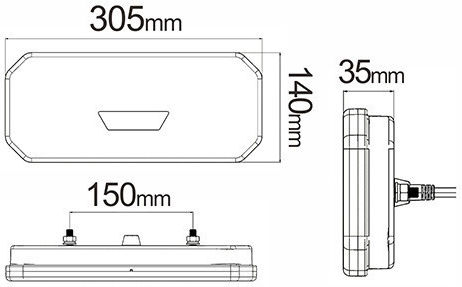 Kamar Trailer Lights Set LED 12V 1Stück