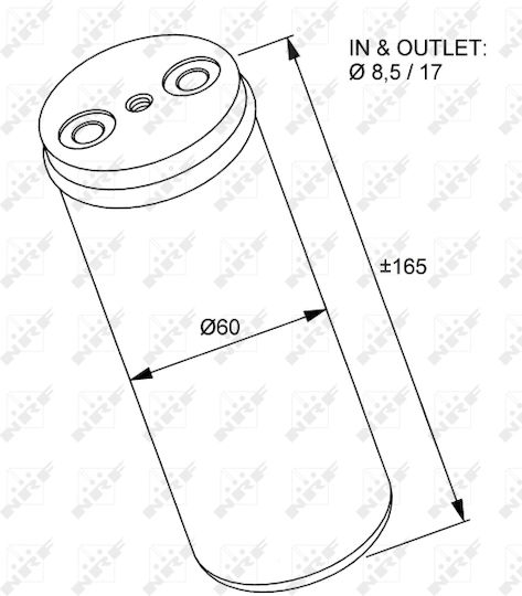 NRF A/C Dryer Car for Opel Meriva