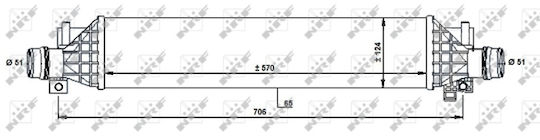 NRF Car Intercooler for Opel Mokka Chevrolet Trax