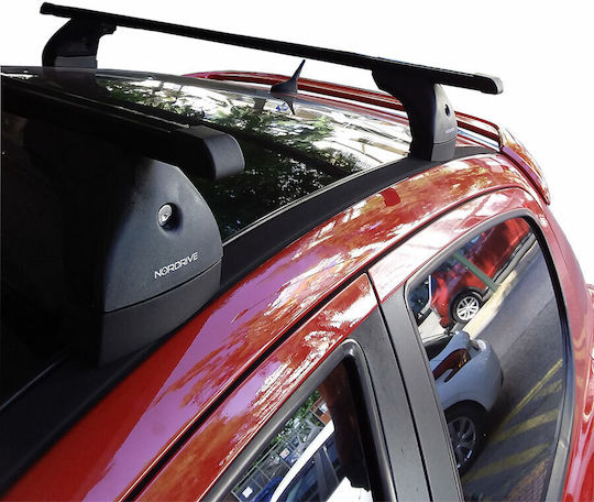 Nordrive Μπάρες Οροφής Μεταλλικές για Peugeot 207 (Σετ με πόδια)