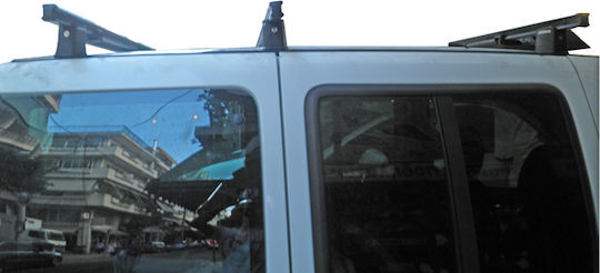 Nordrive Roof Bar Set with Roof Rack Legs Railing Fiat Doblo 2010+ 3 Pieces