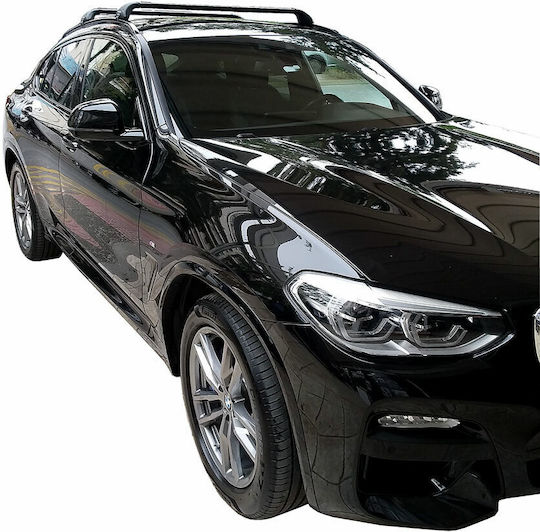 Nordrive Багажници за покрив Стомана за BMW X4 2018+ (с крака за покривен багажник и заключване)