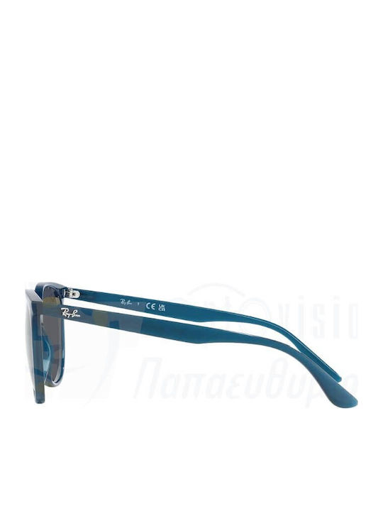 Ray Ban Γυναικεία Γυαλιά Ηλίου με Μπλε Κοκκάλινο Σκελετό και Μαύρο Φακό RB4378 669487