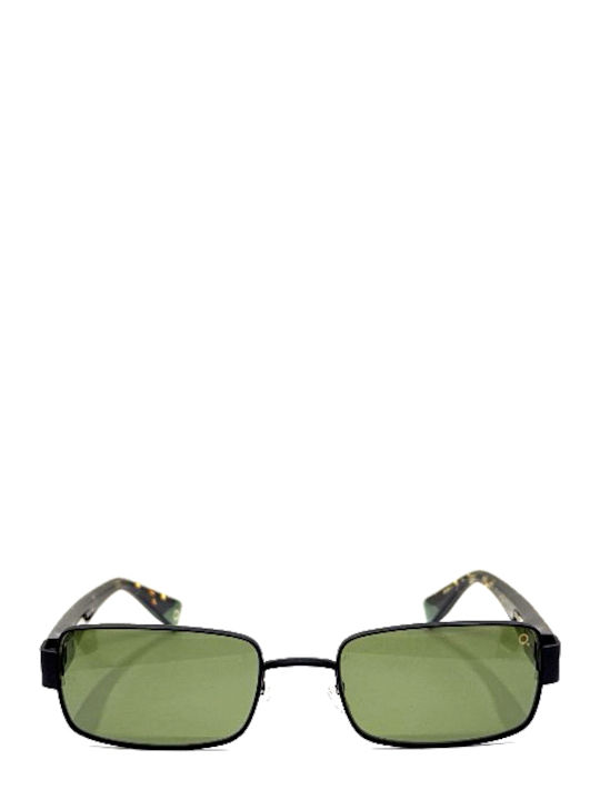 Etnia Barcelona Men's Sunglasses with Black Metal Frame and Green Lens JOEY BK