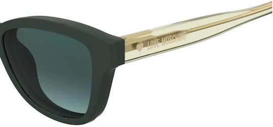 Moschino Copii Plastic Rame Ochelari Fluture cu Clip On Verde MOL657/C/TN 1ED