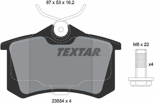 Textar Σετ Τακακια Φρενων Πισω Citroen C3 Aircross Ii C3 Ii C3 Iii C4 Cactus Nissan Note Opel Crossland X 2355406