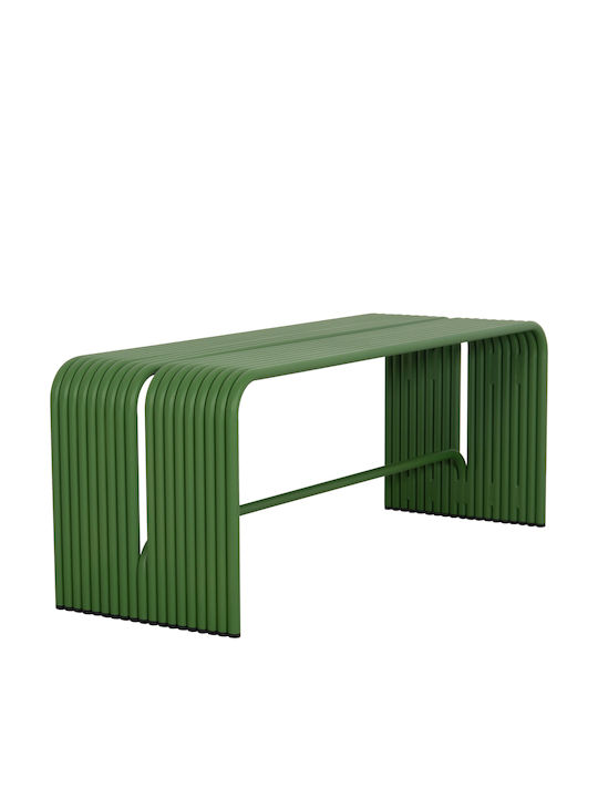 Intrepid Bench Outdoor Metal Green 109.5x37x42cm