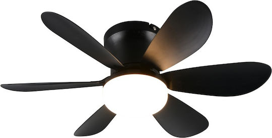 Trio Lighting 53cm Μαύρος