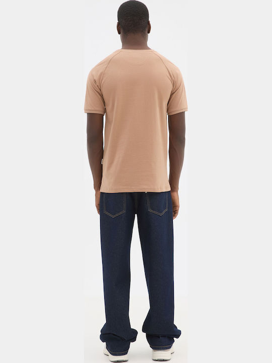 Bluza Tricou Cu Mânecă Scurtă Cămilă