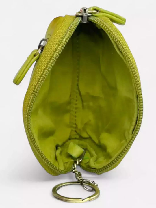 Leder Schlüsselhalter Calfnero 8023w Limette Leder Schlüsselhalter Calfnero 8023w Limette