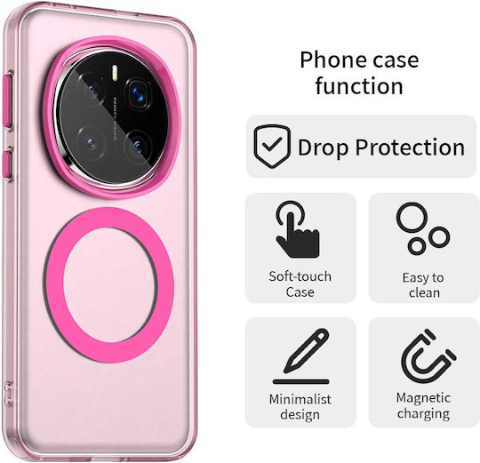 Techsuit Back Cover Πλαστικό / Σιλικόνης Ροζ (Honor Magic7 Pro)