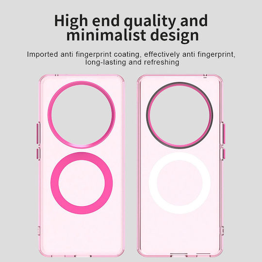 Techsuit Umschlag Rückseite Silikon Rosa (Honor Magic6 Lite)