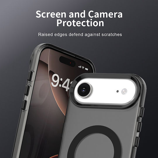 Techsuit Umschlag Rückseite Silikon Schwarz (iPhone Air)