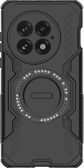Techsuit Umschlag Rückseite Kunststoff Schwarz (OnePlus 13)