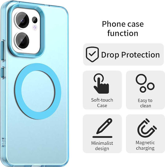 Techsuit Back Cover Silicon Albastru (Oppo Reno13 F / FS)