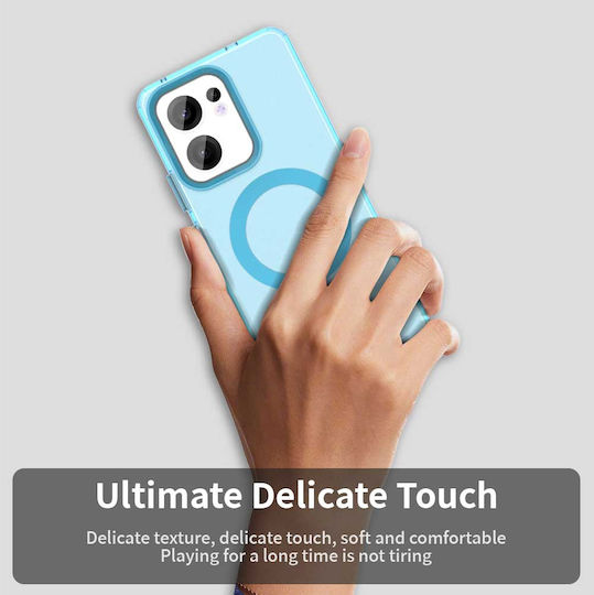 Techsuit Back Cover Silicon Albastru (Oppo Reno13 F / FS)