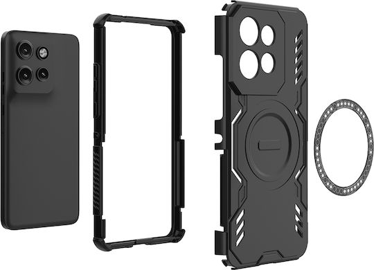 Techsuit Back Cover Plastic Black (Motorola Edge 50 Neo / Edge 60 Neo)
