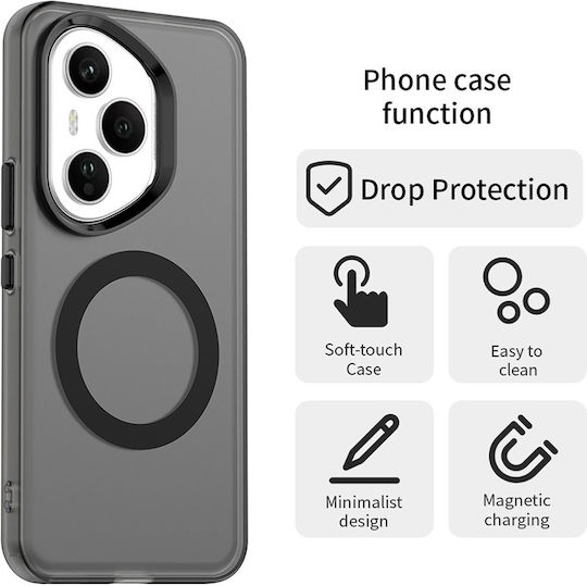 Techsuit Back Cover Silicon Negru (Honor 400 Pro)